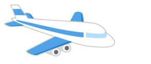 飛行機移動の場合