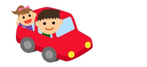車で移動の場合